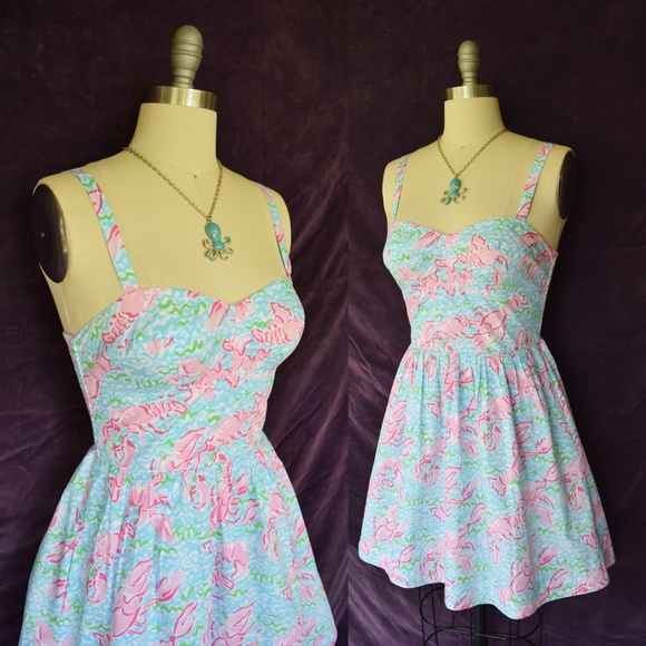 Lilly Pulitzer Dresses & Skirts - RARE Lilly Pulitzer Lobstah Roll Ardleigh dress
